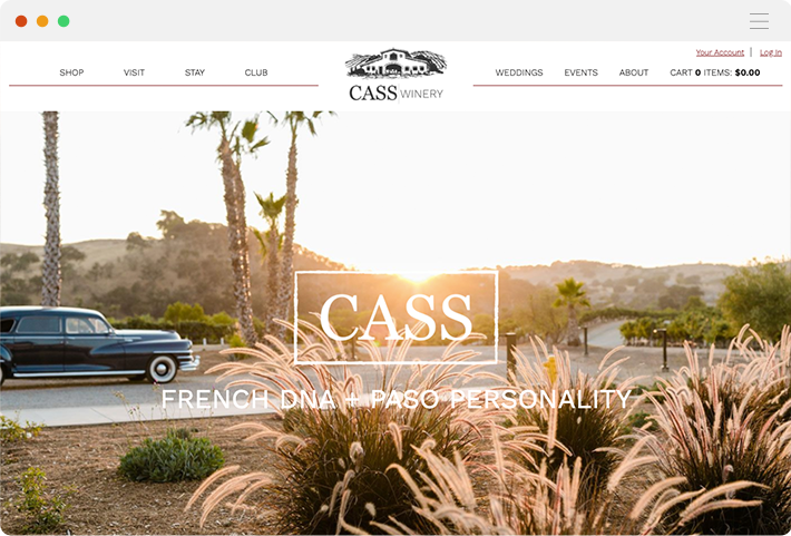 Winery Website Design